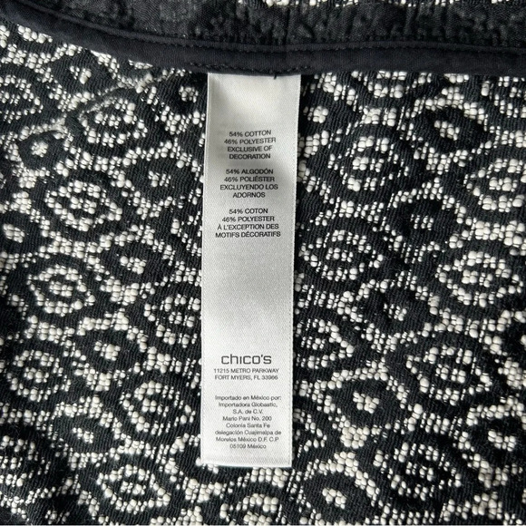 CHICOS Diamond Jacquard Moto Jacket - Picture 14 of 16